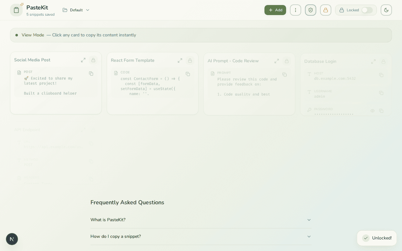 PasteKit screenshot